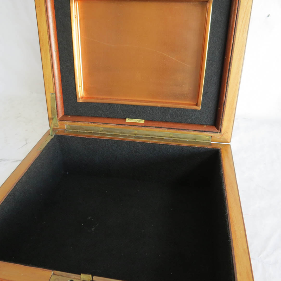 Vintage Art Deco Dunhill Burlwood Cigar Humidor